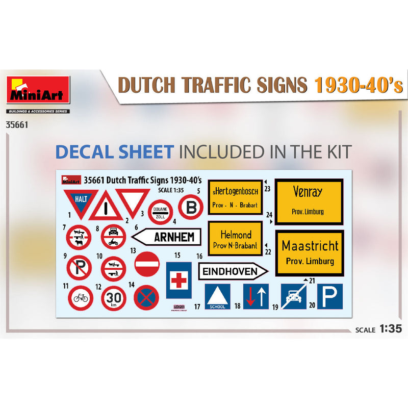MINIART 1/35 Dutch Traffic Signs 1930-40's