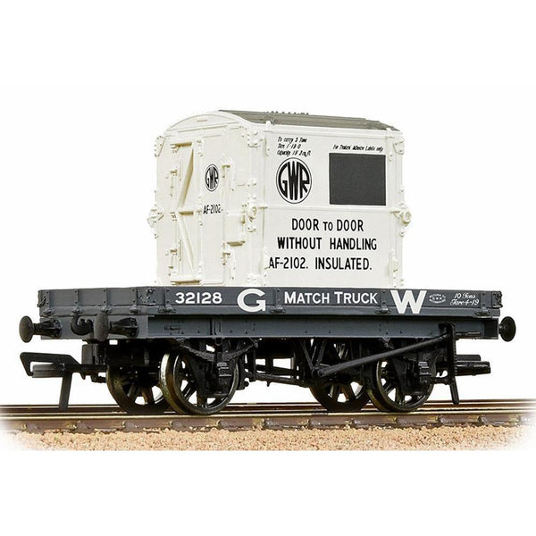 BRANCHLINE OO 1 Plank Wagon GWR Grey With 'GWR' AF Container