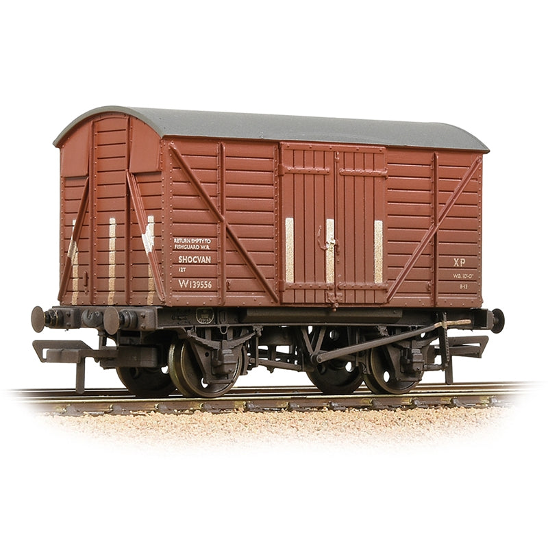 BRANCHLINE OO GWR 12T Shock Van Planked Ends BR Bauxite (Early) [W]