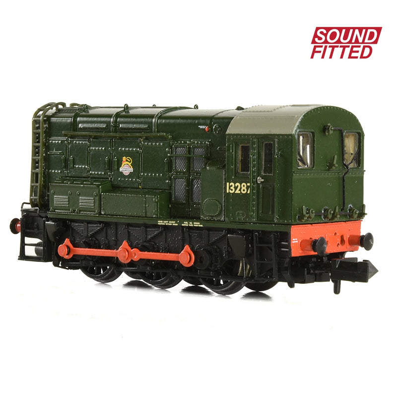 GRAHAM FARISH N Class 08 13287 BR Green (Early Emblem) DCC Sound Fitted