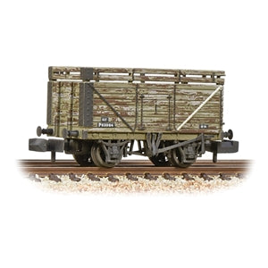 GRAHAM FARISH N 8 Plank Wagon with Coke Rails BR Refurb. (P Number) Weathered