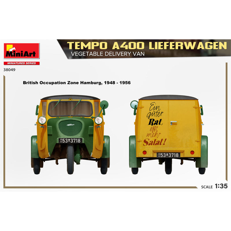 MINIART 1/35 Tempo A400 Lieferwagen Vegetable Delivery Van