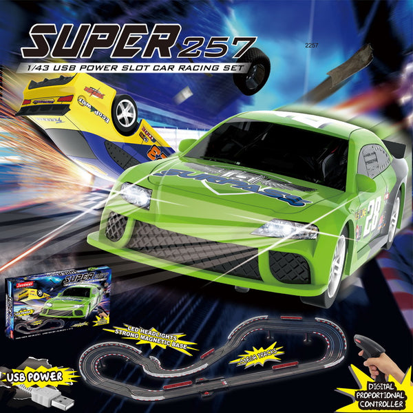 JOYSWAY Super 257 USB Power 1/43 Slot Car Racing Set