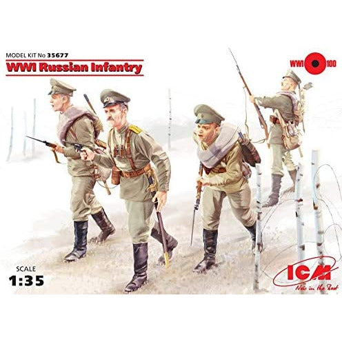 ICM 1/35 WWI Russian Infantry (4 Figures)