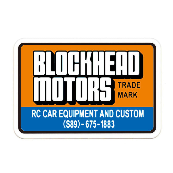 BLOCKHEAD MOTORS BH Square Logo Sticker
