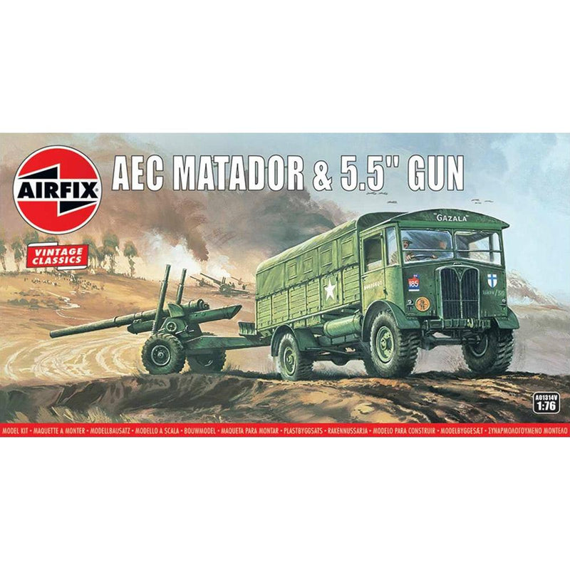 AIRFIX 1/76 AEC Matador & 5.5 Inch Gun