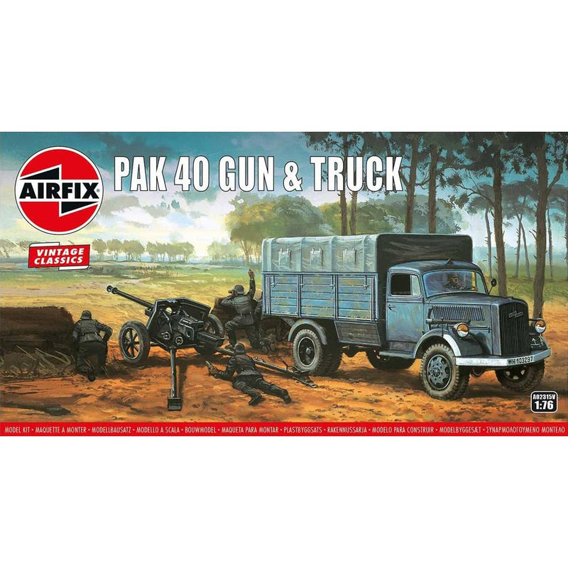 AIRFIX 1/76 Opel Blitz & Pak 40 Gun