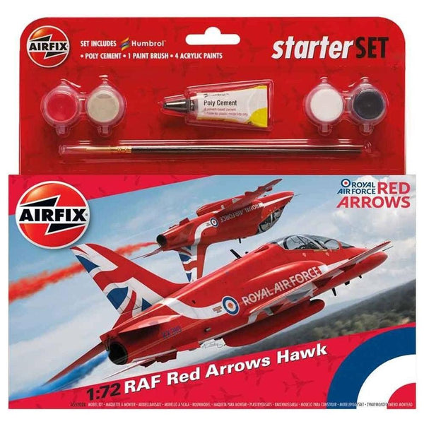AIRFIX 1/72 RAF Red Arrows Hawk Medium Starter Set