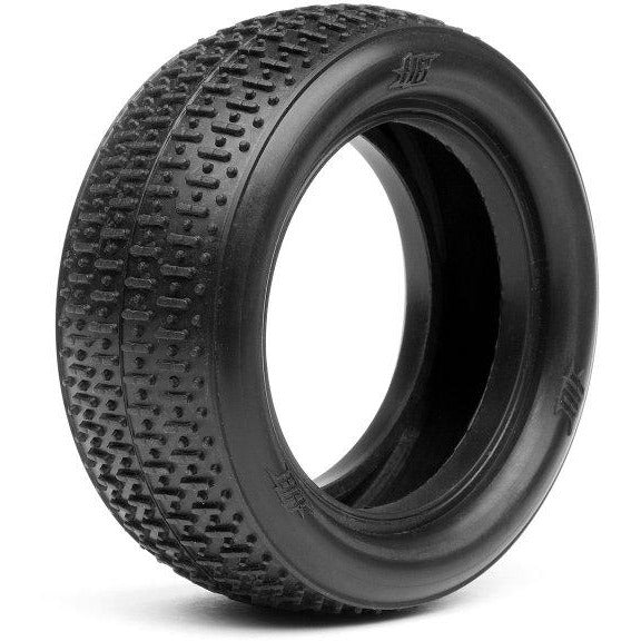 (Clearance Item) HB RACING Fullshot Tyre (2Pc/White/ 4WD/Front)