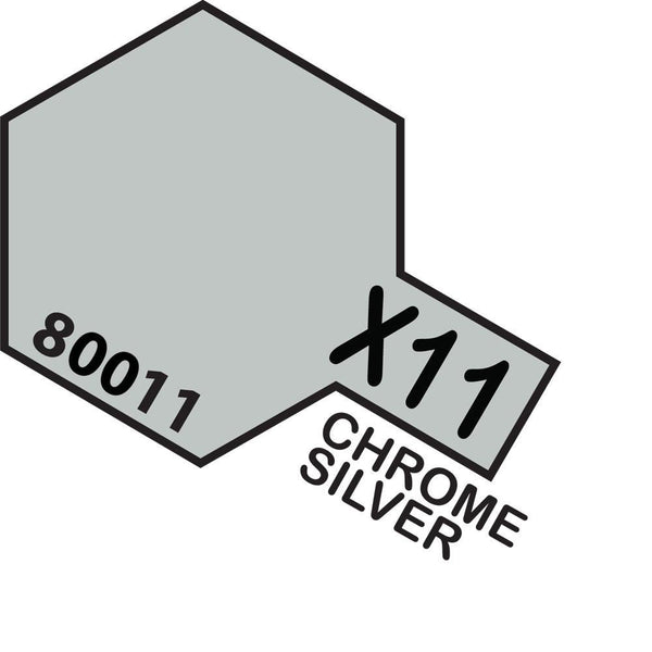 TAMIYA X-11 Chrome Silver Enamel Paint 10ml