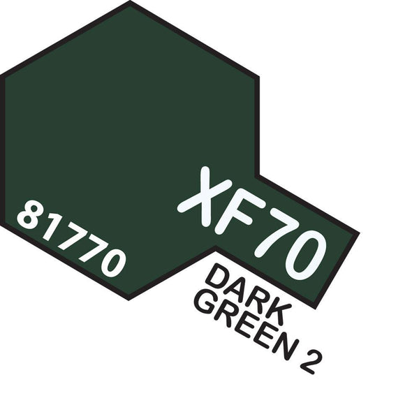 TAMIYA Acrylic Paint XF-70 Dark Green 2 10ml
