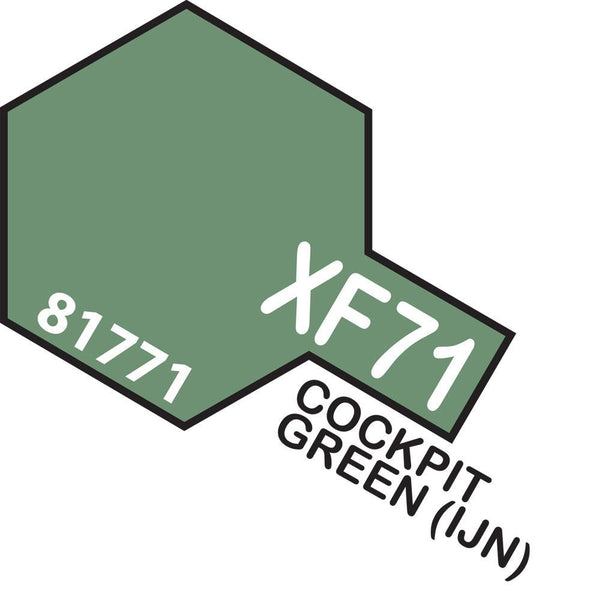 TAMIYA Acrylic Paint XF-71 Cockpit Green (IJN) 10ml