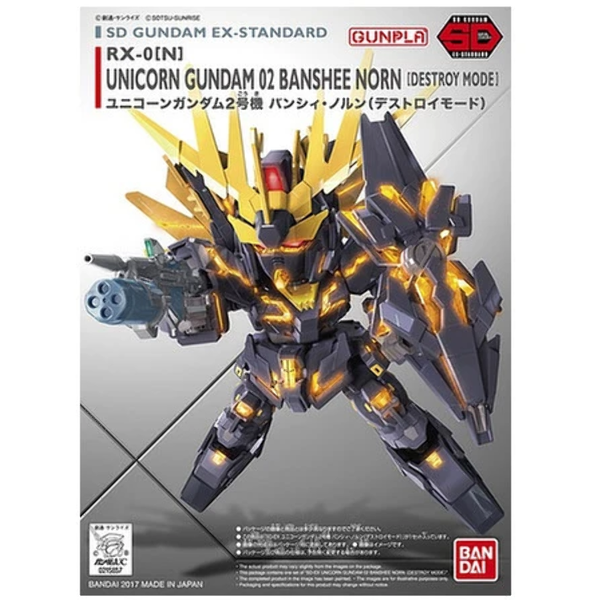 BANDAI SD Gundam Ex-Standard 015 Unicorn Gundam 02 Banshee Nonn (Destroy Mode)