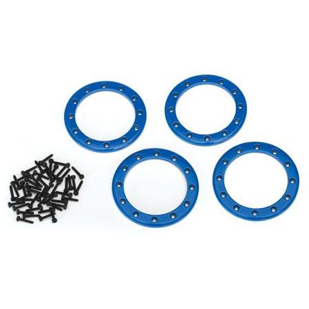 TRAXXAS Beadlock Rings, Blue (2.2") (8168X)