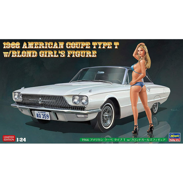 HASEGAWA 1/24 1966 American Coupe Type T w/Blond Girl's Figure