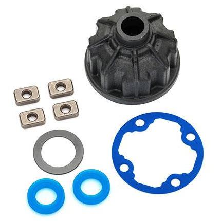 TRAXXAS Carrier, Differential (Heavy Duty)/X-Ring Gaskets (2)/Ring Gear Gasket/Spacers (4)/12.2x18x0.5 PTFE-Coated Washer (1) (8681)