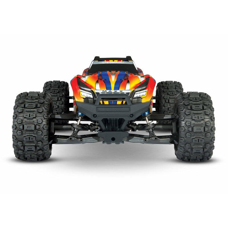 TRAXXAS 1/10 Maxx 4WD Brushless Electric Monster Truck with Widemaxx - Yellow/Red