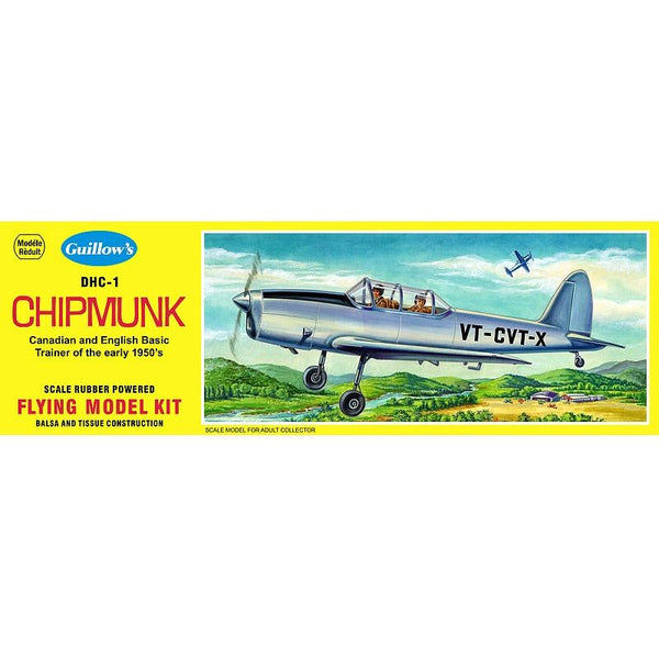 GUILLOWS 1/24 DHC-1 Chipmunk Balsa Flying Model Kit