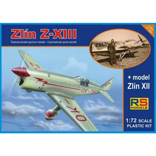 RS MODELS 1/72 Zlin-XIII + Zlin XII.102 3 Decal