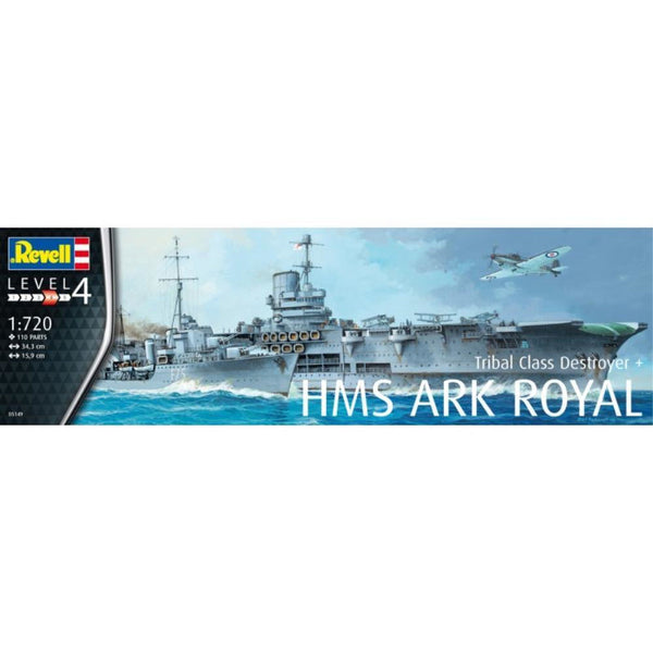 REVELL 1/720 HMS Ark Royal & Tribal Class Destroyer