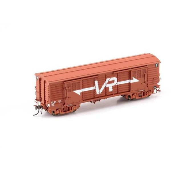 AUSCISION HO VLPY Louvre Van VR Wagon Red with Large VR Logo - 2 Car Pack