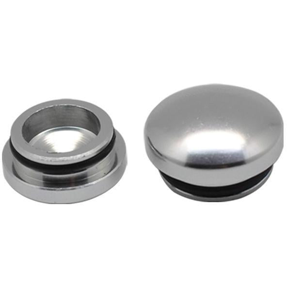 ARROWMAX 18MM & 22MM Aluminum End Cap - Silver (2)