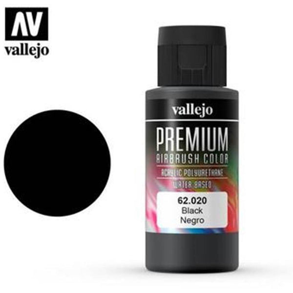 VALLEJO Premium Airbrush Color Black 60ml