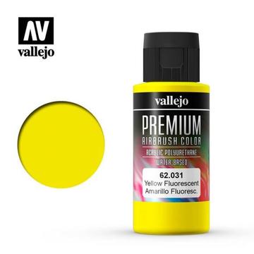 VALLEJO Premium Airbrush Color Flourescent Yellow 60ml