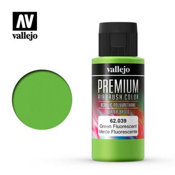 VALLEJO Premium Airbrush Color Fluorescent Green 60ml