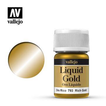 VALLEJO Model Colour Metallic Rich Gold (Alcohol Base) 35ml