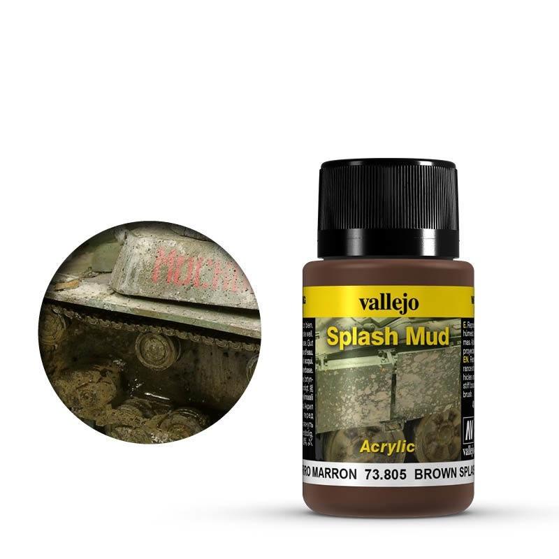 VALLEJO Weathering Effects Brown Splash Mud 40 ml