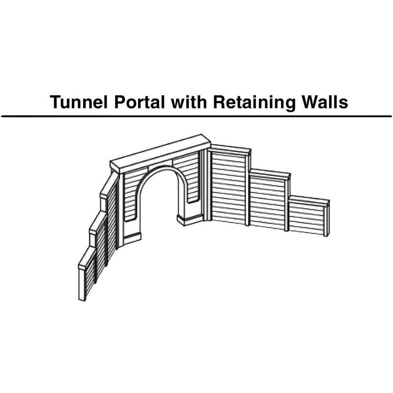 WOODLAND SCENICS N Tunnel Portal Timber Single 2ea
