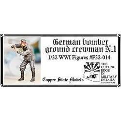 COPPER STATE MODELS 1/32 German Bomber Ground Crewman N.1