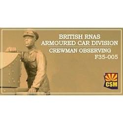 COPPER STATE MODELS 1/35 British RNAS Armoured Car Division Crewman Observing