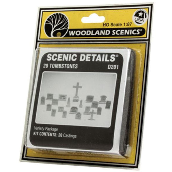 WOODLAND SCENICS 20 Tombstones SC Details