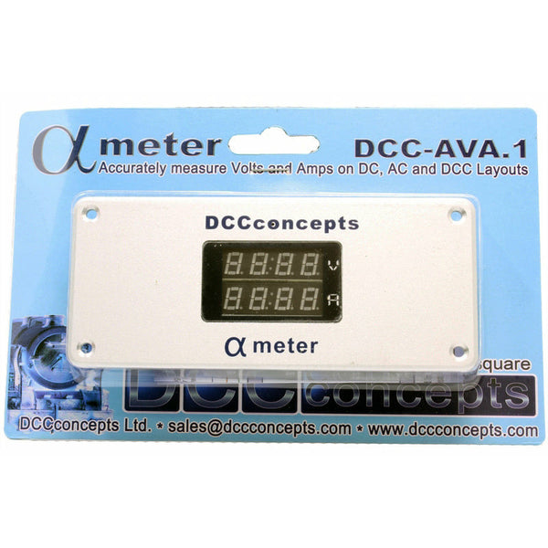 DCC CONCEPTS Alpha Meter for DC or DCC