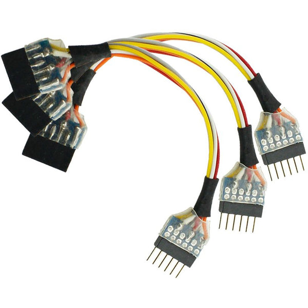 DCC CONCEPTS NEM651 6 Pin Plug to 6 Pin Socket Harness (3 P