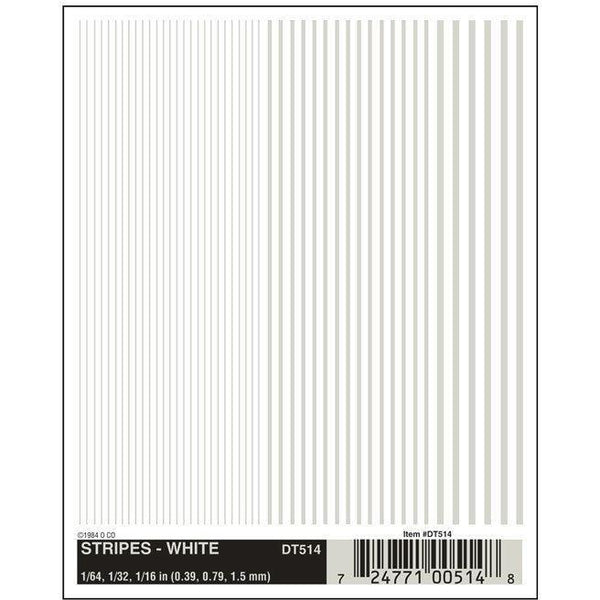 WOODLAND SCENICS Stripes - White DT514