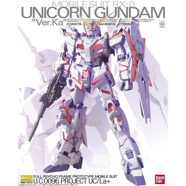 BANDAI 1/100 MG Unicorn Gundam Ver.Ka