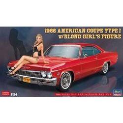 HASEGAWA 1/24 1966 American Coupe Type I w/Blond Girl's Figure