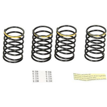 (Clearance Item) HB RACING High Quality Matched Spring V1 Yellow (Super Soft/4Pcs)