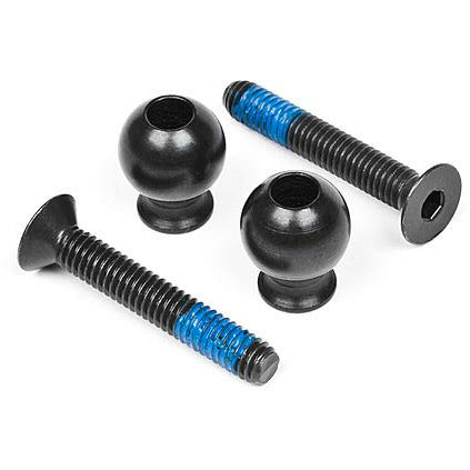 (Clearance Item) HB RACING Screw and Ball of F. Upper Arms