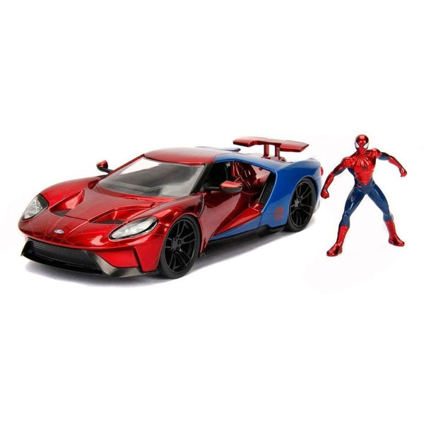 JADA 1/24 Spiderman w/2017 Ford GT Movie Hollywood Rides