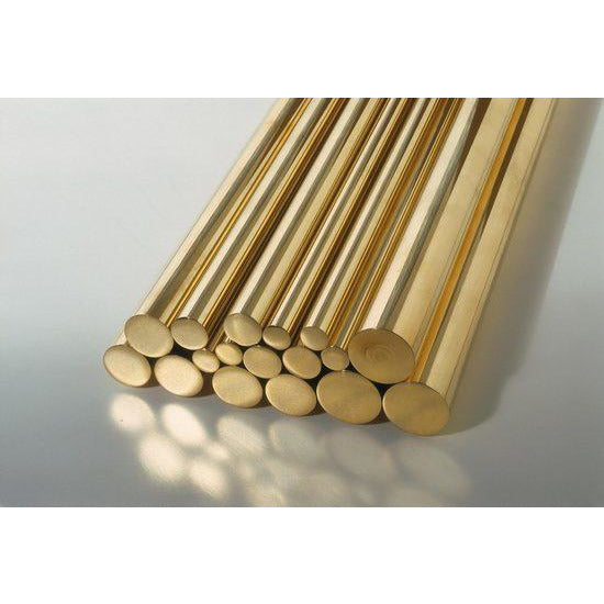 K&S ENGINEERING Solid Brass Rod (36in Lengths) 1/4in (1 Rod)
