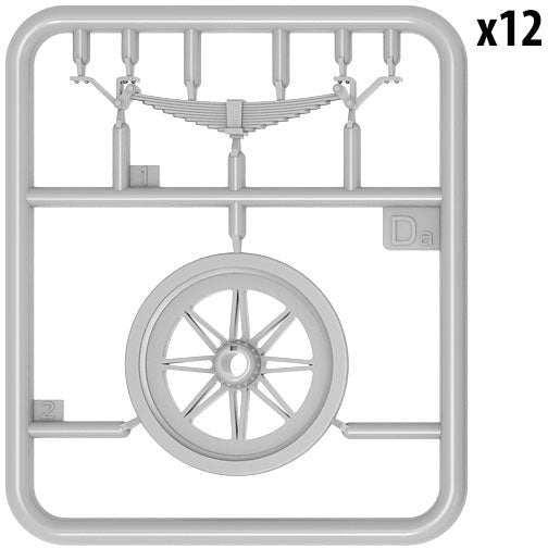 MINIART 1/35 Railroad Wheels