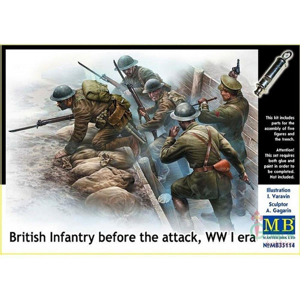 MASTER BOX 1/35 WW1 British Infantry 'Before the Attack'