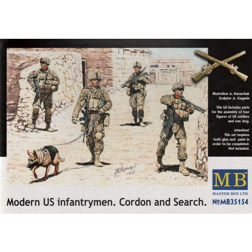 MASTER BOX 1/35 Modern US Infantrymen. Cordon and Search