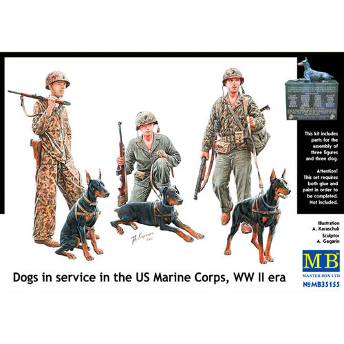 MASTER BOX 1/35 USMC 'Dogs in the Service' WWII