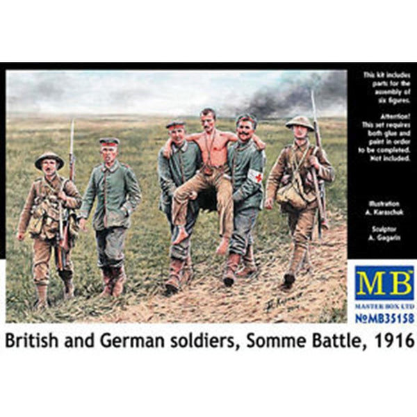 MASTER BOX 1/35 Somme 1916 British & German Prisoners