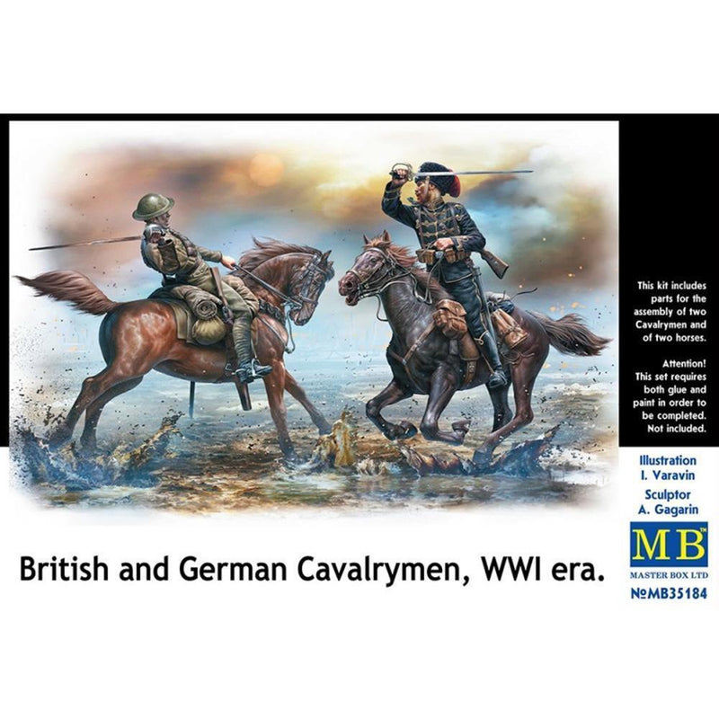 MASTER BOX 1/35 British and German Cavalrymen, WWI Era